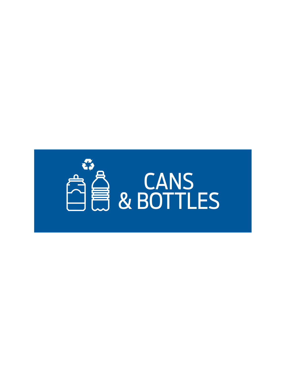 RISE – Triple – Sign – Cans & Bottles – Blue