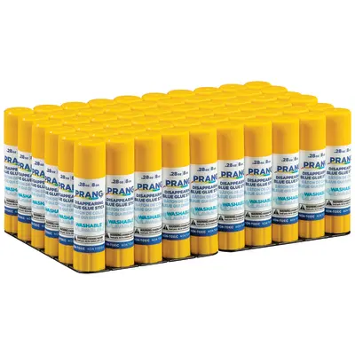 Prang Washable Glue Stick, Blue, .28 Oz., 60 Count