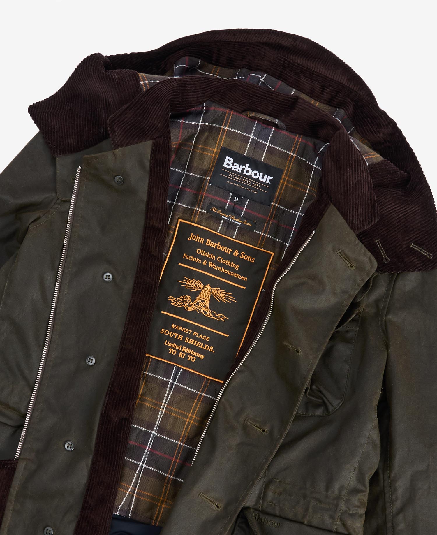 Barbour x TO KI TO gewachste Fahrerjacke image number 8