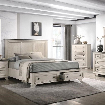 Lifestyle image of the  Whitehaven Bed Frame from Forty Winks