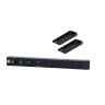 Stand-Off Mount Power Strip 110-125 Volt Single-Phase 15 Amp 1.4 kW NEMA 5-15P Black