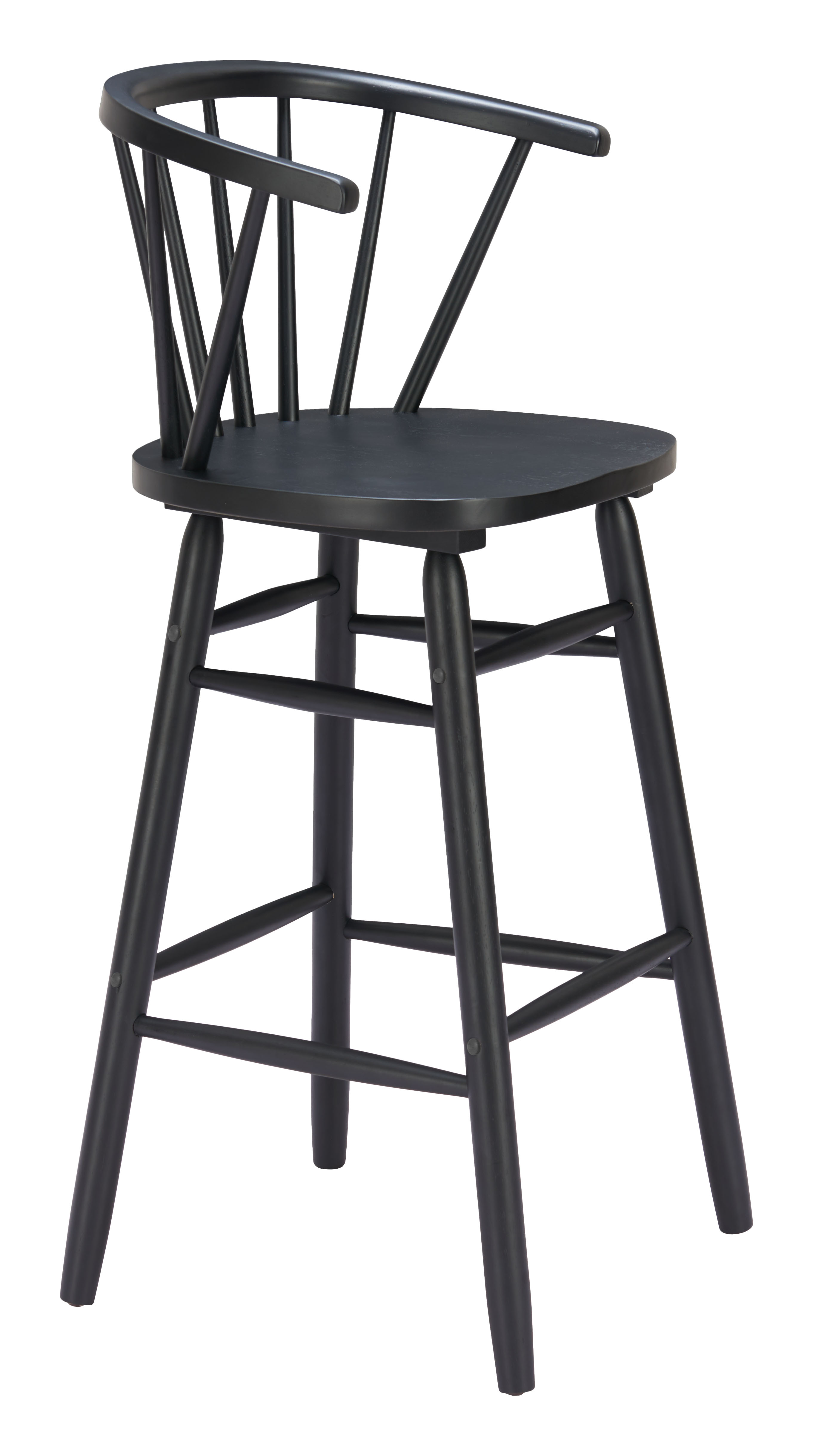 Stenger Barstool (Set of 2) Black product image