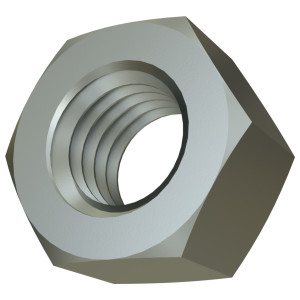 Hexagon Nut, 1/4 in Thread, For Use With Channel, Steel