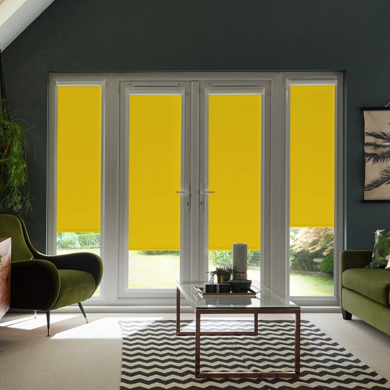 Acacia Blackout Chartreuse Roller Blind