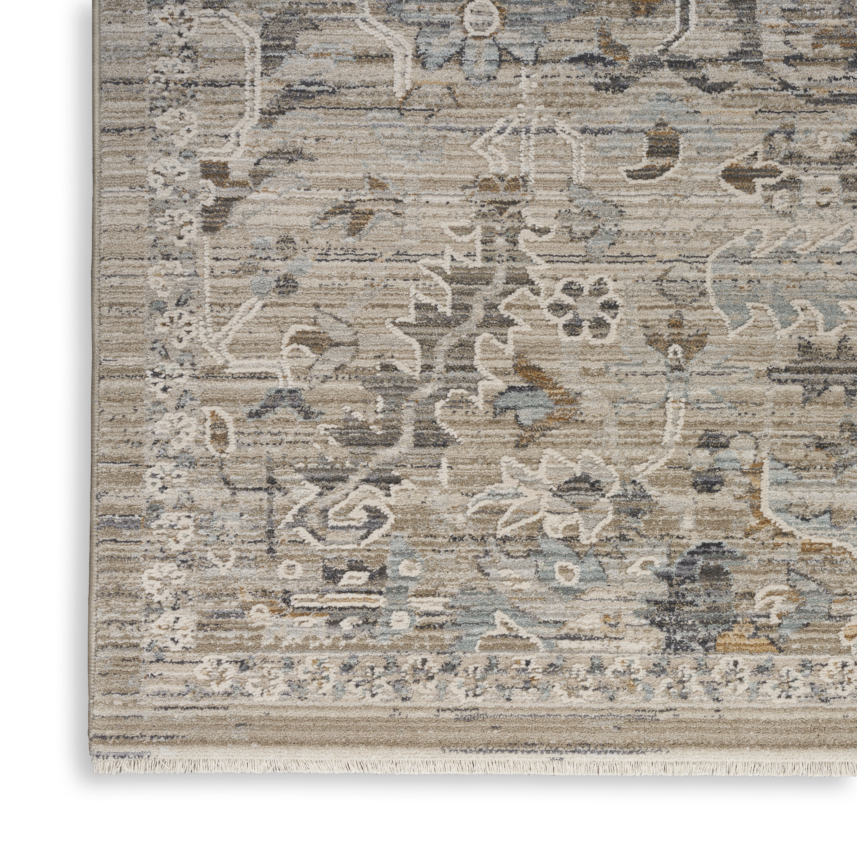 Nourison Lynx 2'6" x 4'6" Ivory Taupe Vintage Indoor Rug