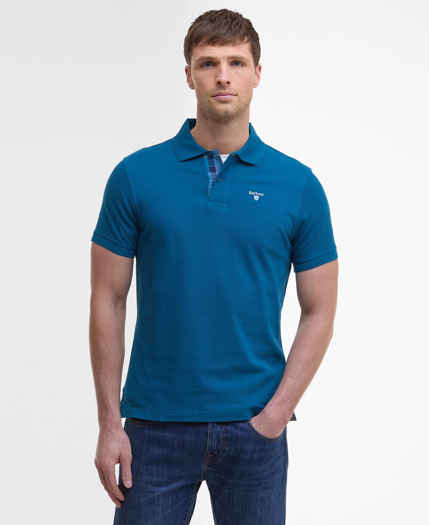 Tartan Pique Polo Shirt image number 0