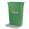 Carlisle, TrimLine™, Compost , 23gal, Polyethylene, Green, Rectangle, Receptacle