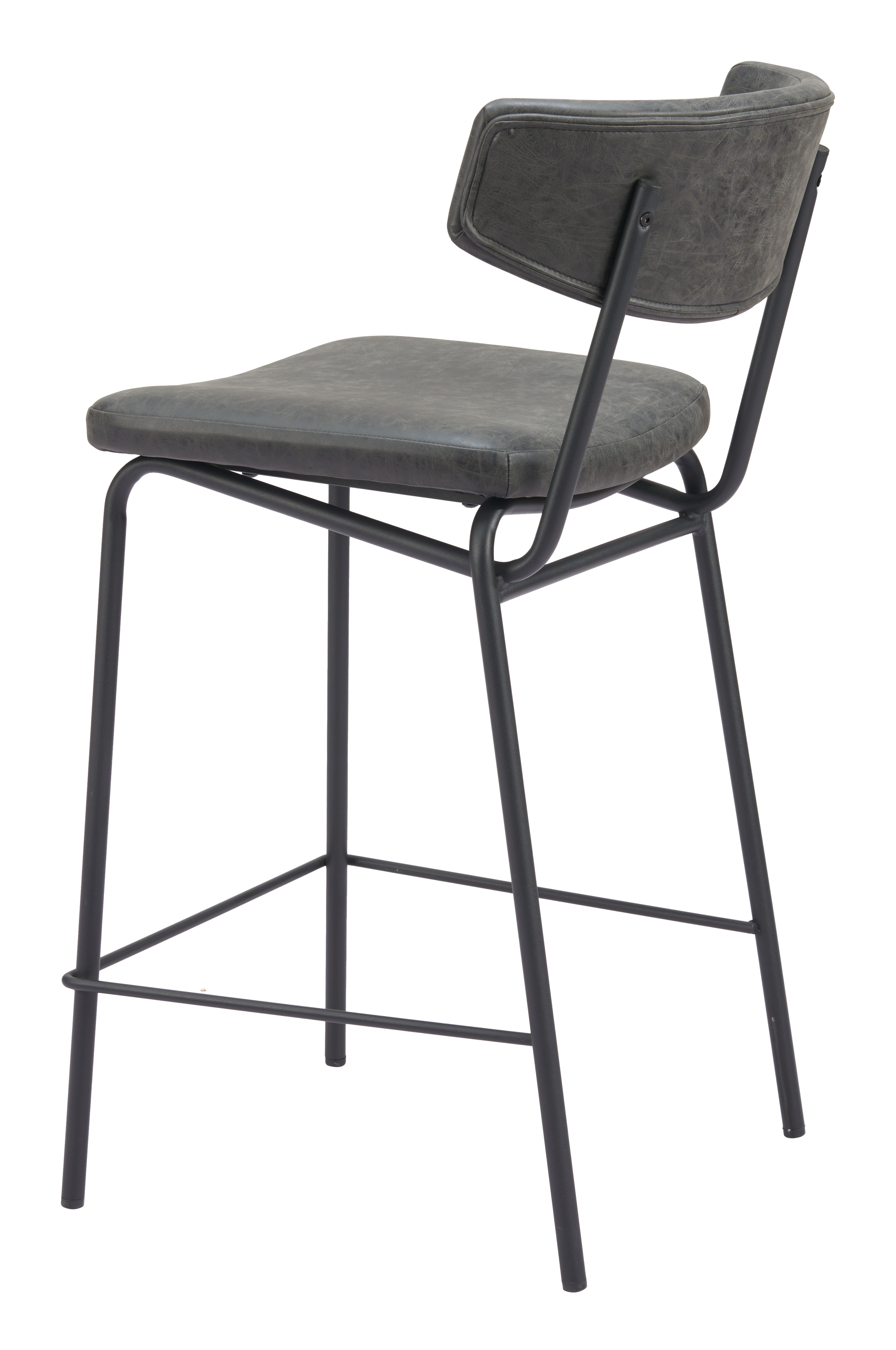 Charon Counter Stool (Set of 2) Vintage Black product image