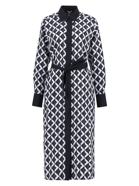 Kleid Denim Printed Midi