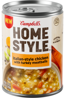 Homestyle Italian-Style Chicken Soup With Turkey Meatballs