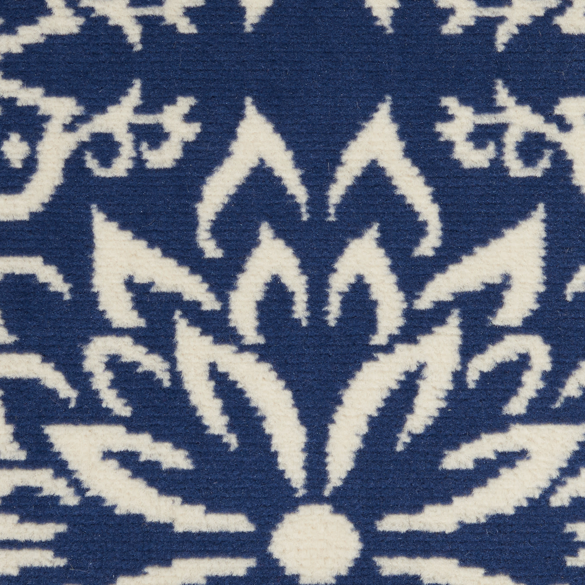 Nourison Jubilant 6' x 9' Navy Ivory Farmhouse Indoor Rug