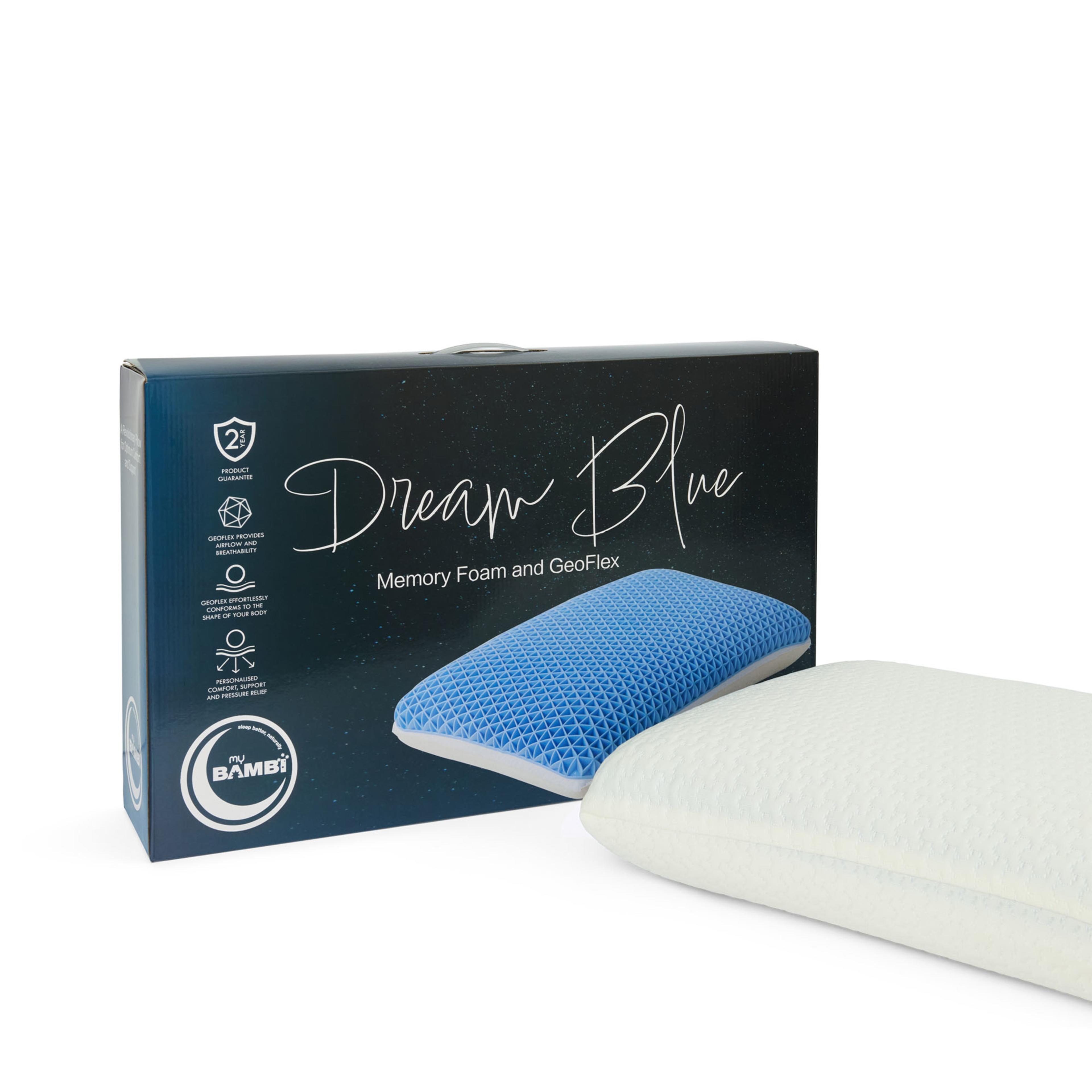 Product image of the  Bambi Dream Blue Memory Foam Pillow from Forty Winks