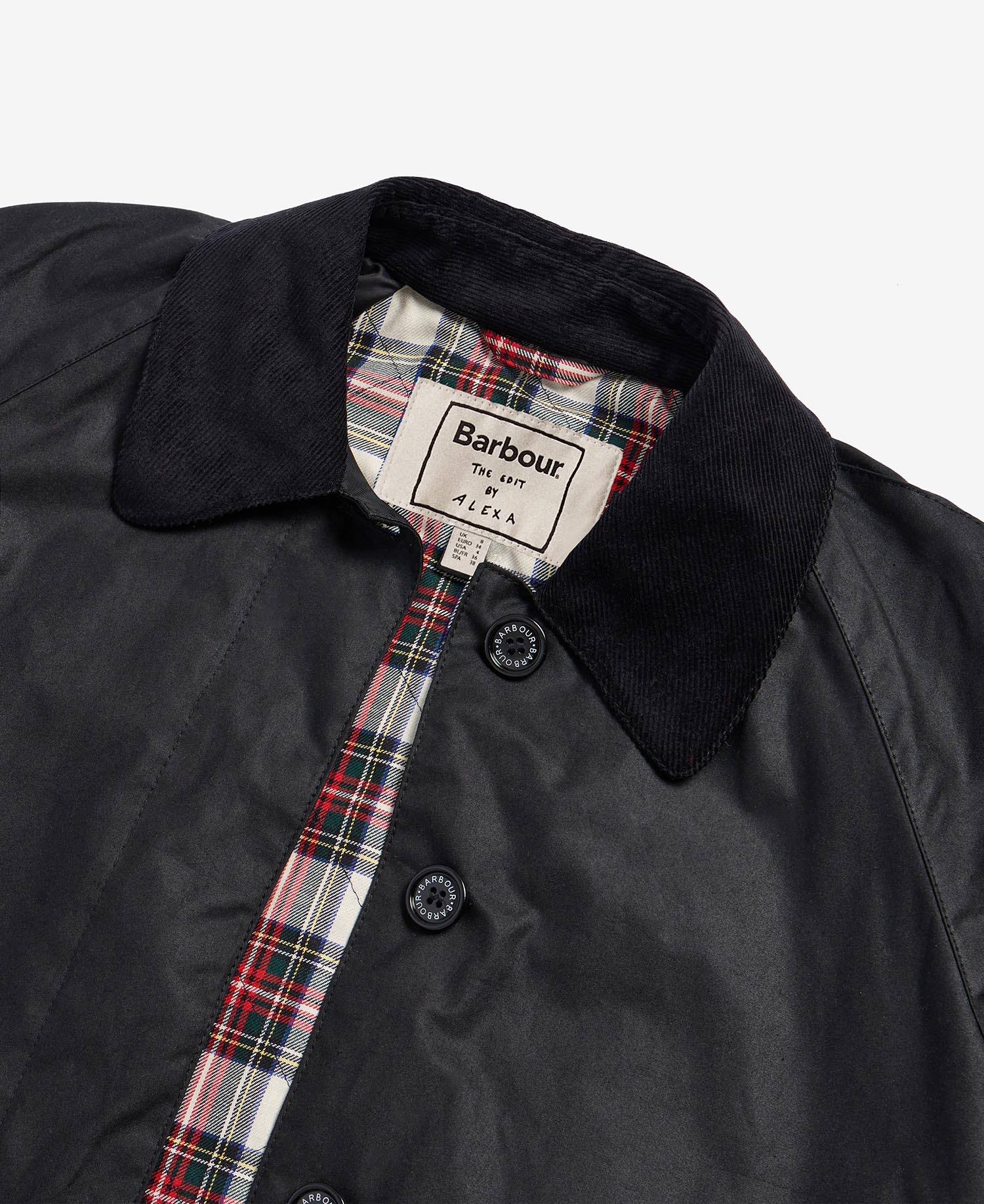 Barbour The Edit by Alexa Dorothy Waxed Jacket image number 6