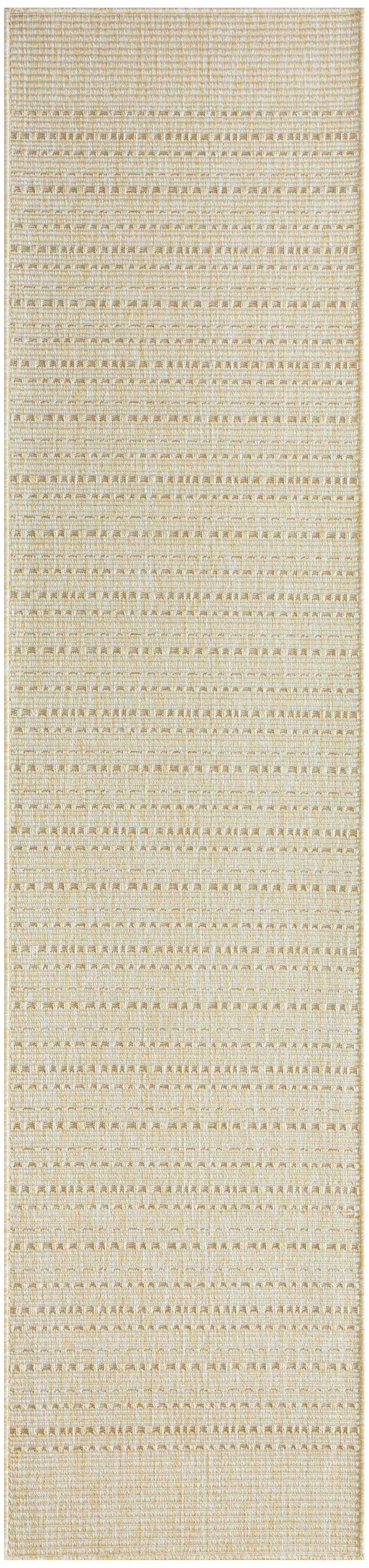 Nourison Tulum 2'2" x 10' Cream Outdoor Rug