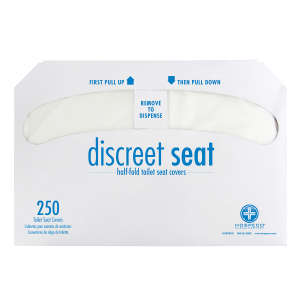 Hospeco, Discreet Seat®, Half Fold, Toilet Seat Cover