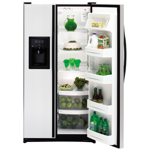 GE® 24.9 Cu. Ft. Capacity Side-By-Side Refrigerator with Dispenser