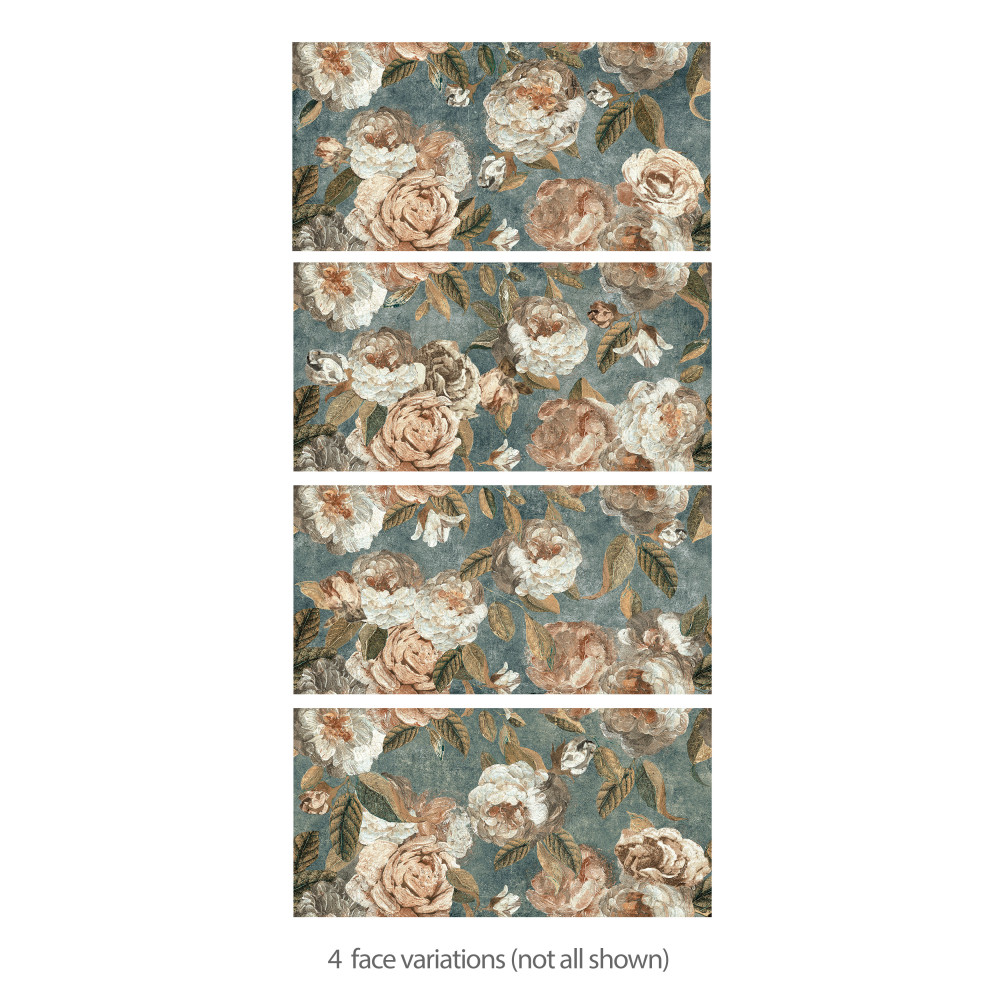 Parete Fiori Green 23-1/2 in. x 47 in. Porcelain Floor and Wall Tile