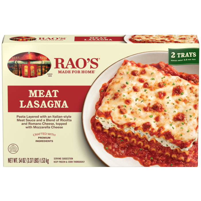 Meat Lasagna Frozen Meal, 54 oz