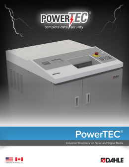 Dahle PowerTEC® Brochure
