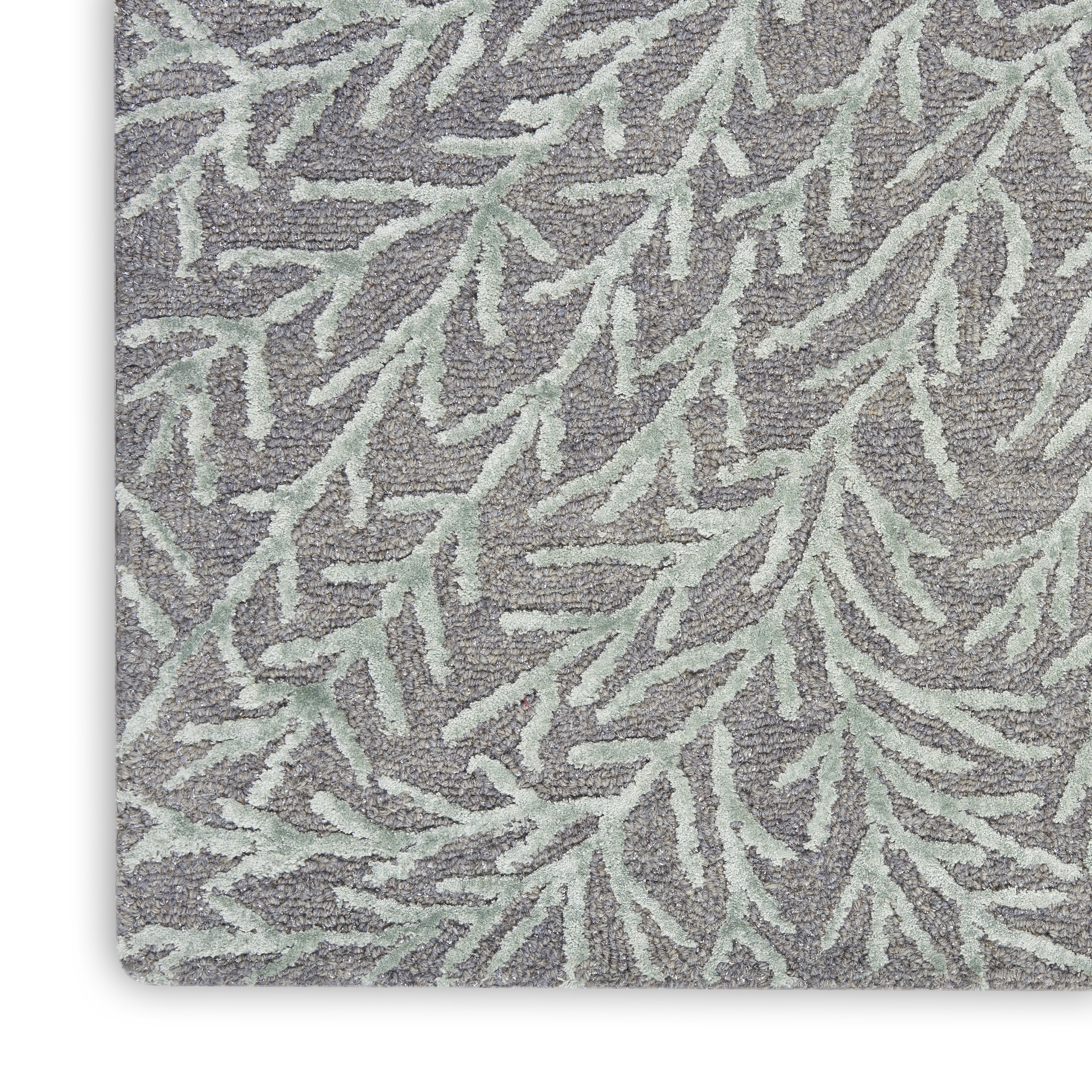 Michael Amini Ma30 Star 5'3" x 7'3" Slate/Teal Modern Indoor Rug