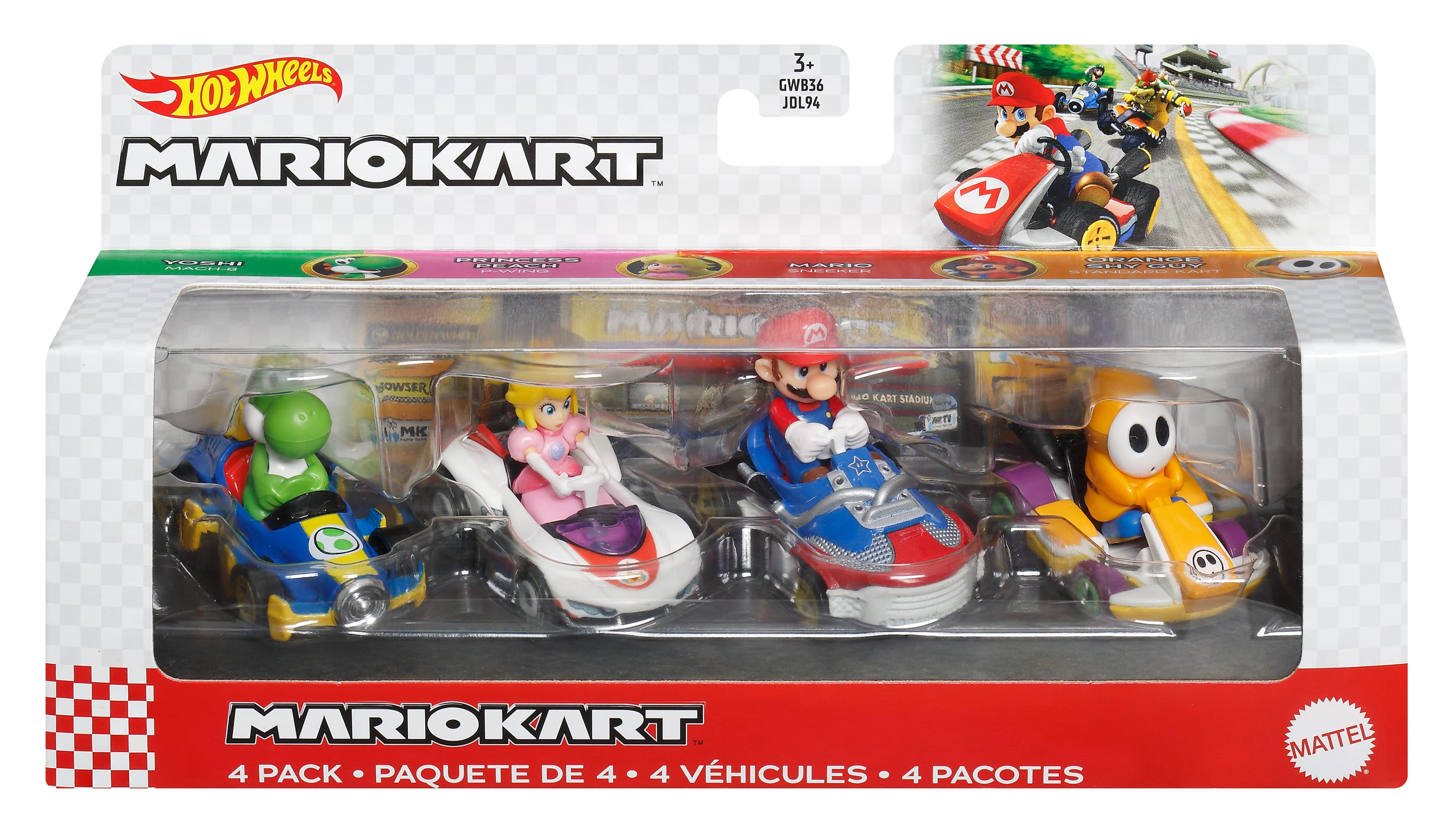 Hot Wheels Mario Kart 4-Pk #2