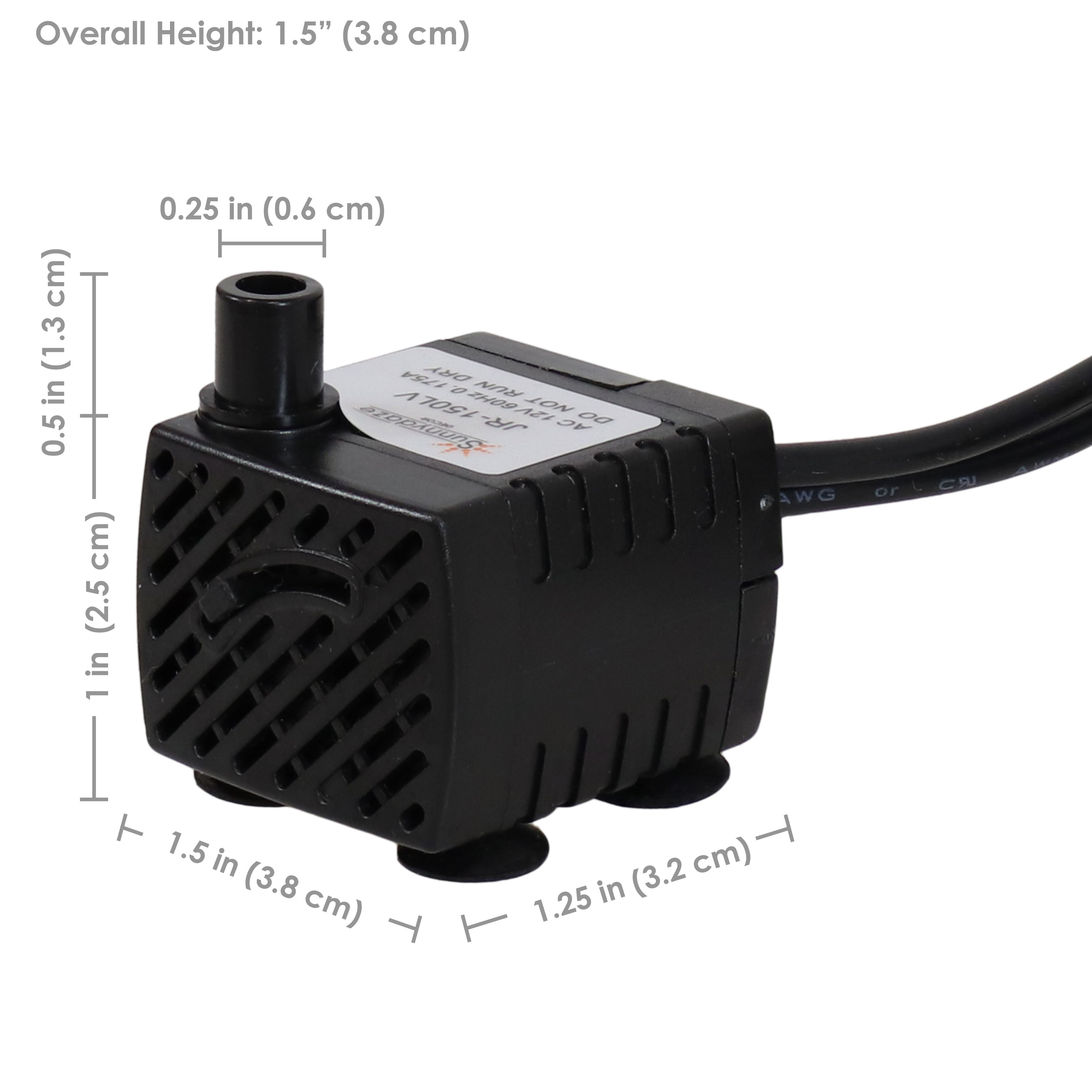 40 GPH 12V Elektrische Springbrunnenpumpe mit 6 bunten Lichtern von Sunnydaze - Bild 4 von 7