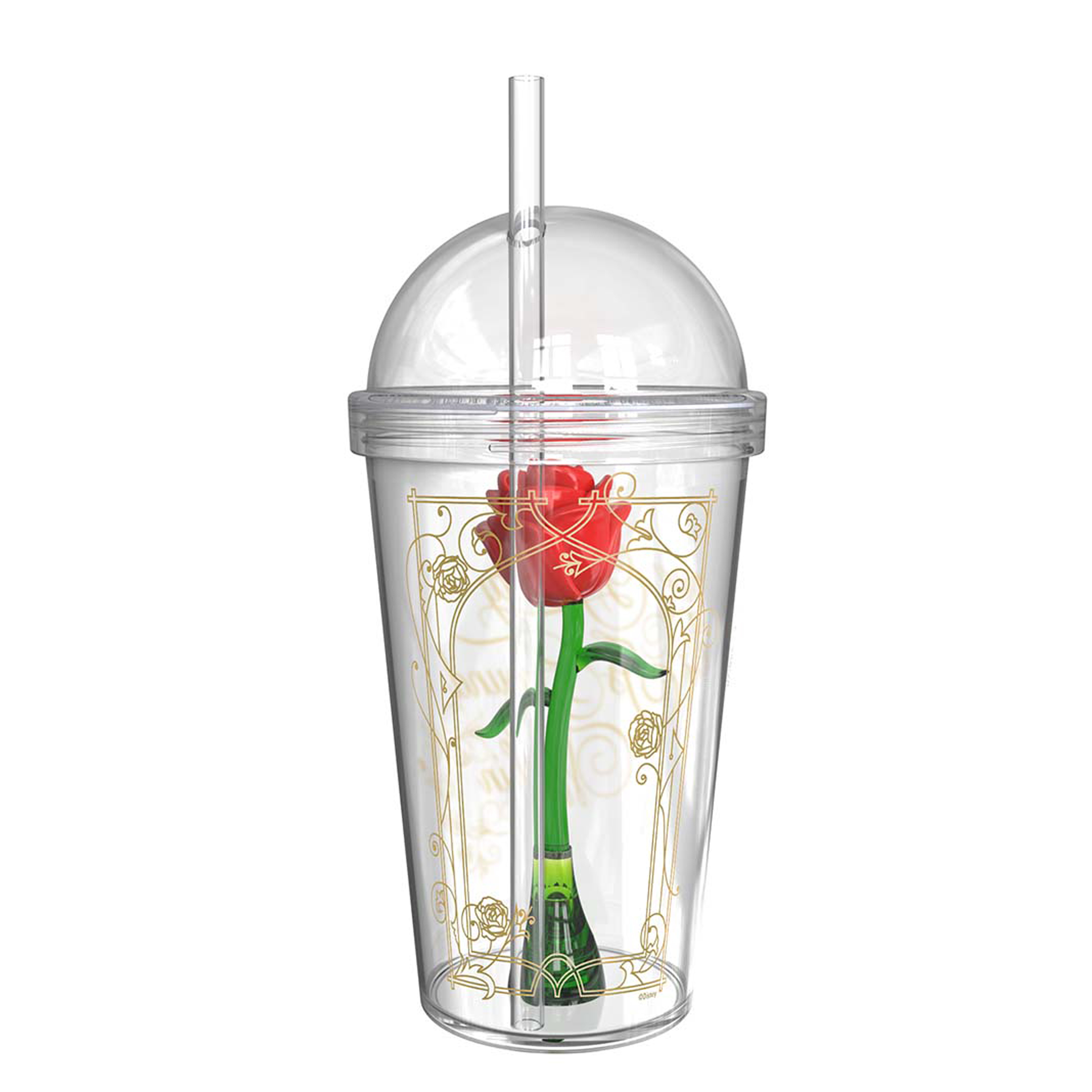 Beauty And The Beast 22 ounce Kid’s Tumbler, Enchanted Rose