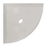 Retrofit Bath Accessoires Matte Gray Flatback 10″ Corner Shelf