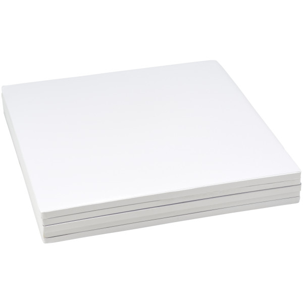 16" Square White Foil Cake Board
