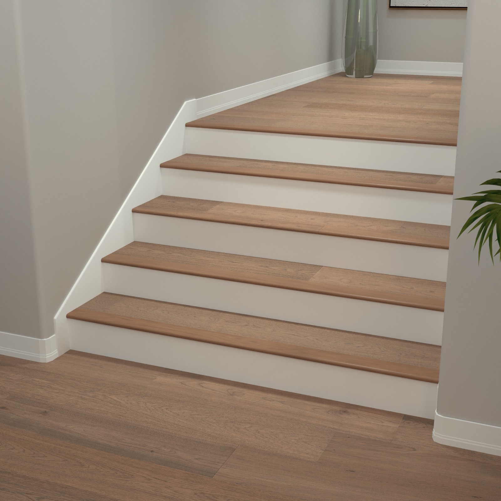 Shaded Hickory Varietals Flush Stair Nosing view 4