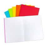 Hygloss&reg; Bright Blank Books, 24 Pages, Assorted Colors, 8.5" x 11", 6 Per Pack, 2 Packs HYG77735-2