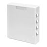 QuickPort® Surface Mount Box For Shielded Connectors, 4 Port, White