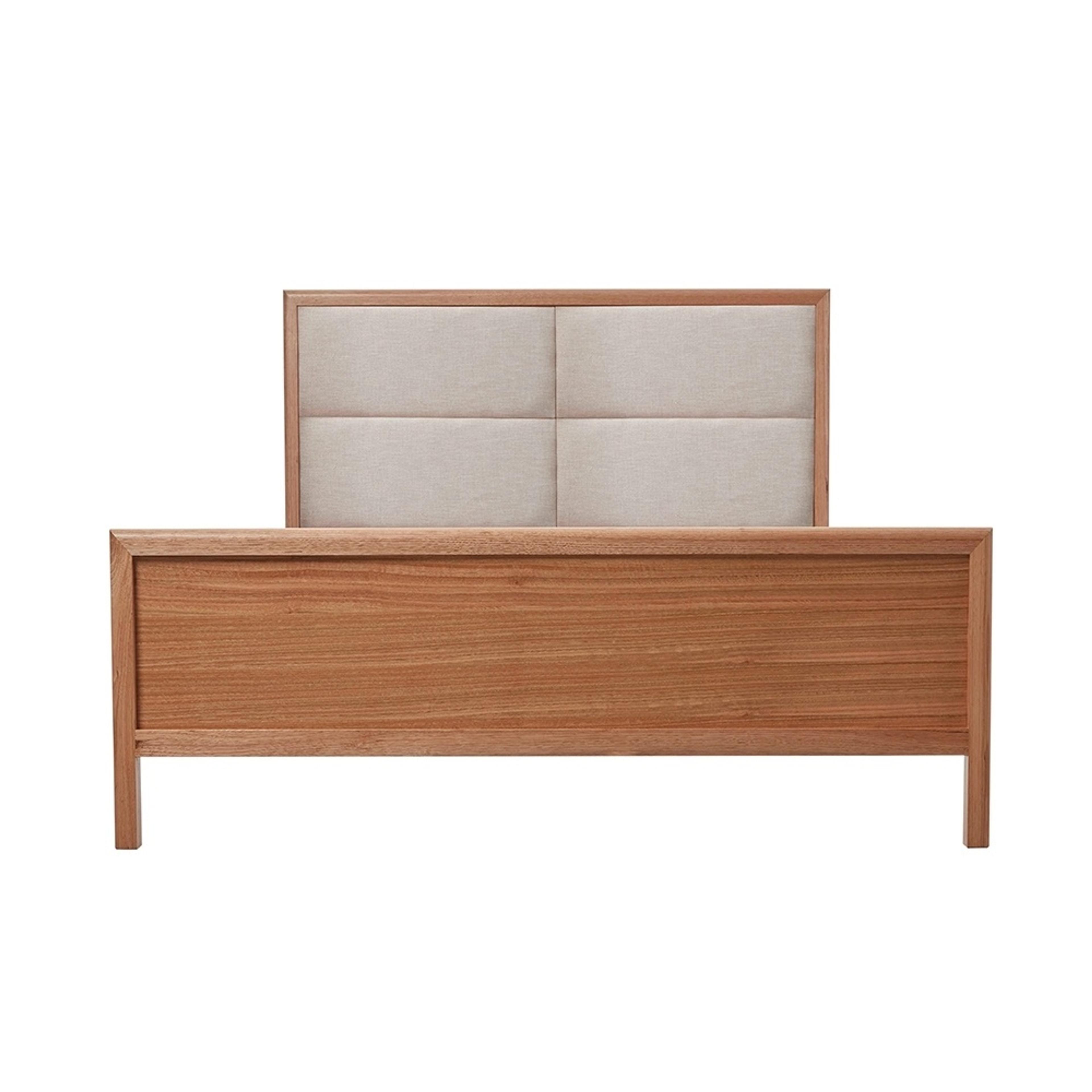 Product image of the  Airlie Bed Frame, W/ Upholstered Headboard, Natural-Keylargo Almond from Forty Winks