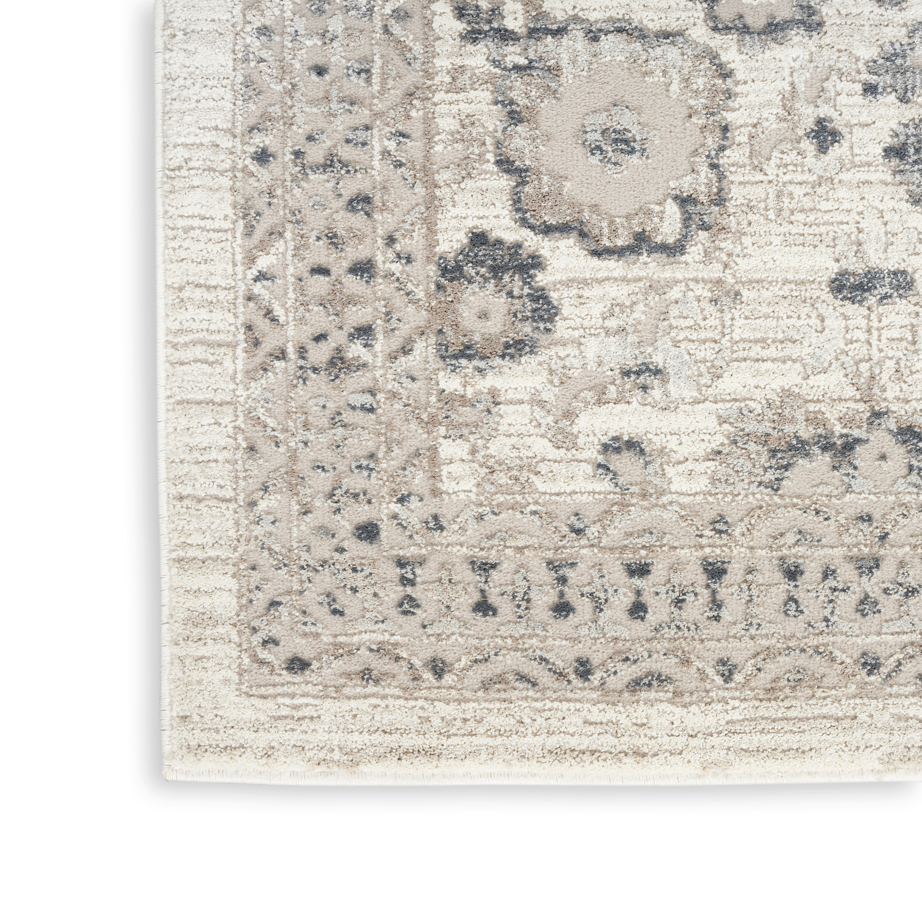 Nourison Eco Cycle 7'10" x 9'10" Ivory Multicolor Vintage Indoor Rug