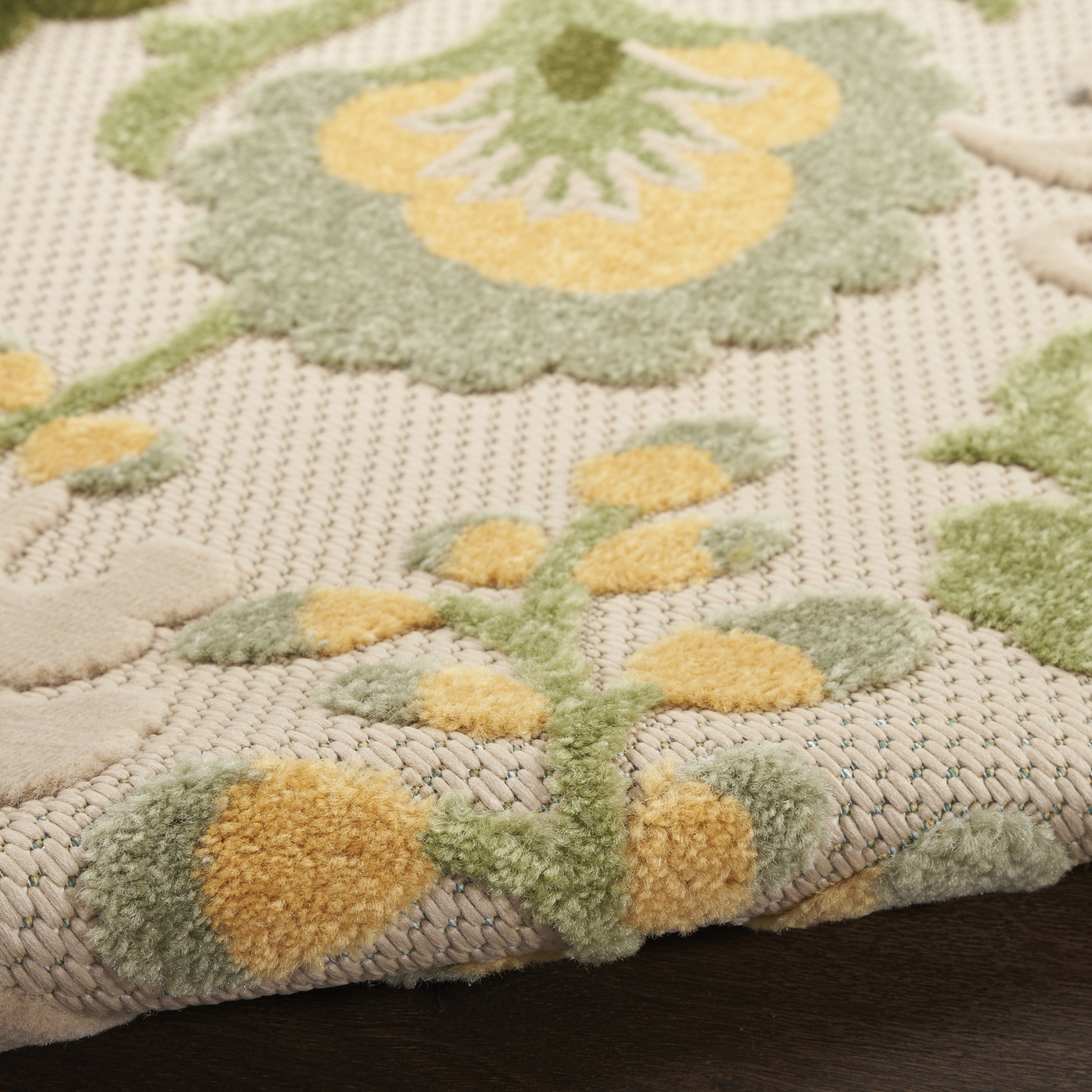 Nourison Aloha 7'10" x 10'6" Ivory Green Outdoor Rug