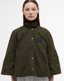 Barbour x ERDEM Trapezjacke Reversible Clover Showerproof 