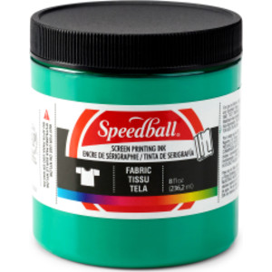 Fabric Screen Printing Ink, 8 oz, Green