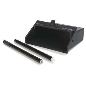 Carlisle, Black, 11", Dust Pan with Long Handle