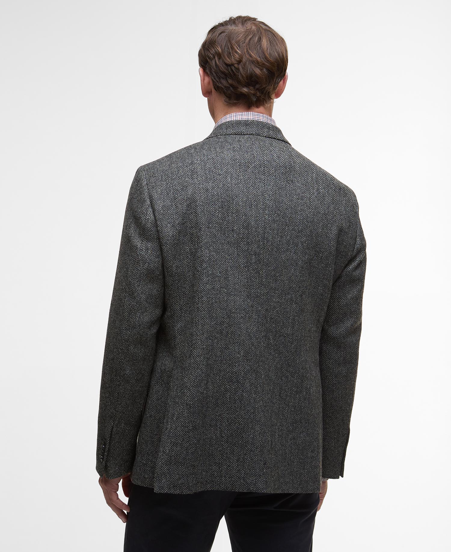 Blazer con motivo a spina di pesce Firth Moons image number 2