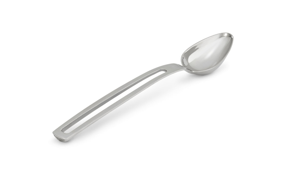 ⅛-cup Miramar® contemporary stainless steel solid oval serving spoon
