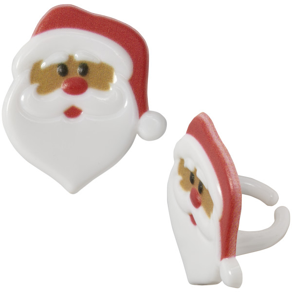 Santa Claus Cupcake Rings