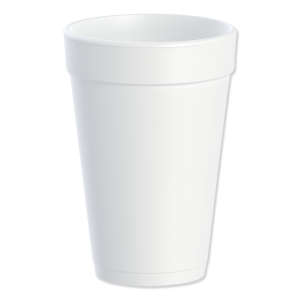Dart, Foam Drink Cups, 16 oz, White