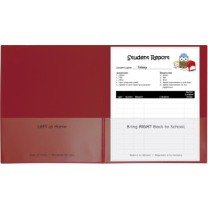 Classroom Connector&trade; School-To-Home Folder, Red, Box of 25