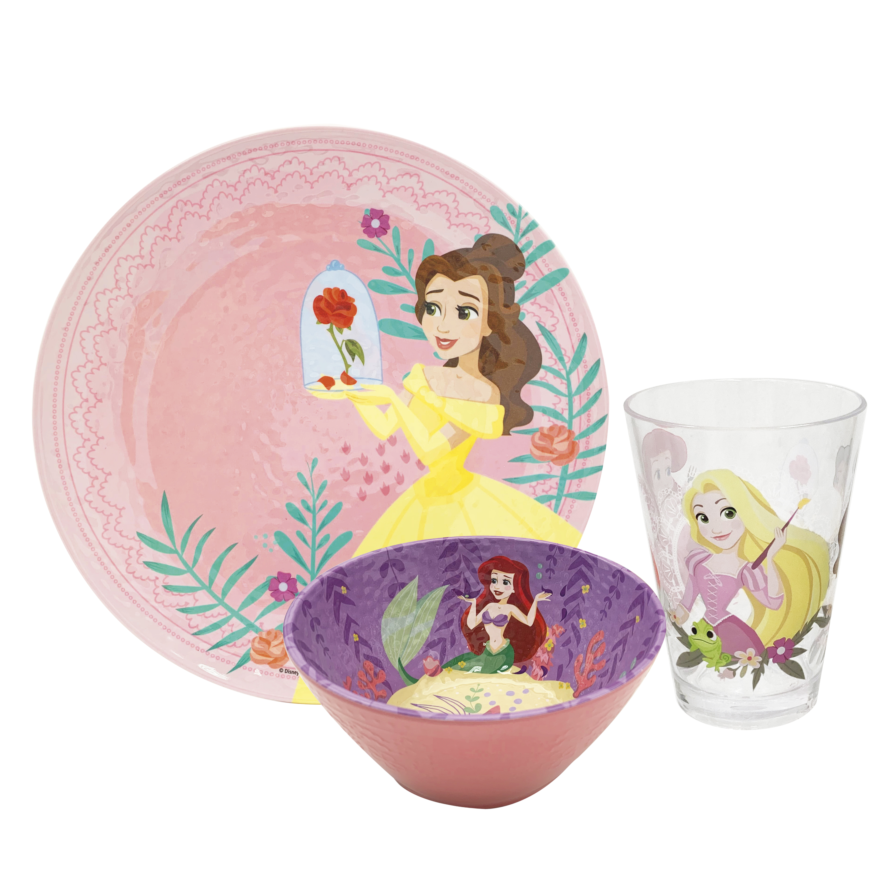 Disney Plate, Bowl and Tumbler Set, Princesses, 3-piece set slideshow image 1 Disney Plate, Bowl and Tumbler Set, Princesses, 3-piece set slideshow image 1