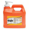 Gojo, NATURAL* ORANGE, Pumice Hand Cleaner Liquid Soap,  0.5 gal Bottle
