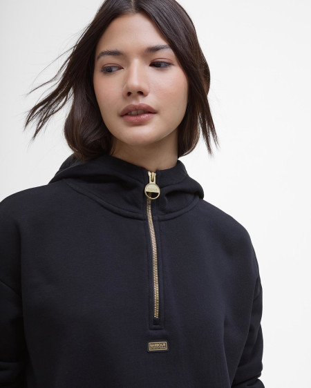 Felpa con cappuccio e zip corta Priya