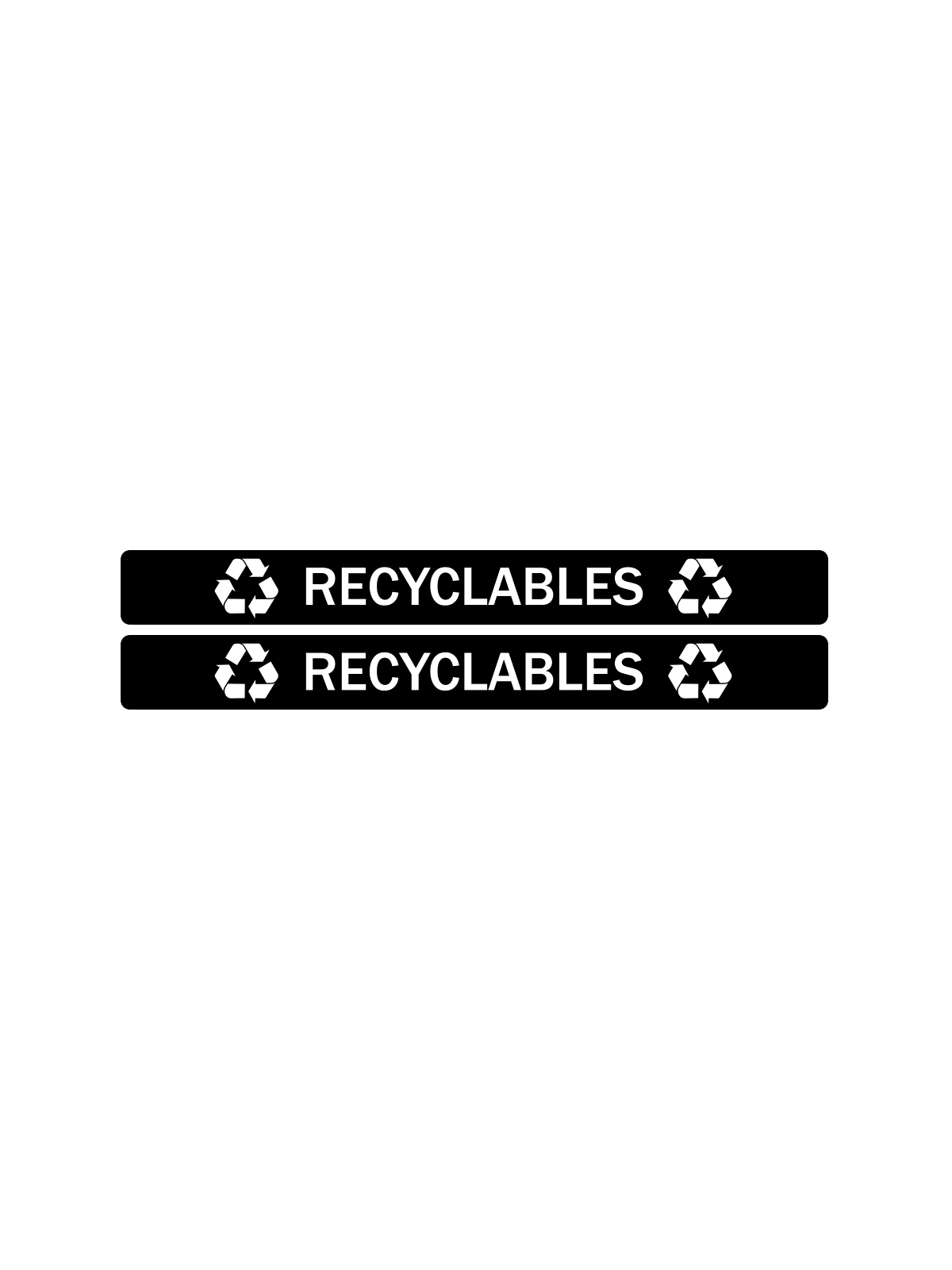 EVOLVE – Label – Cube – Recyclables – Full – Black-White