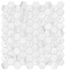 Bianco Venatino 1 1/4″ Hexagon Mosaic Polished