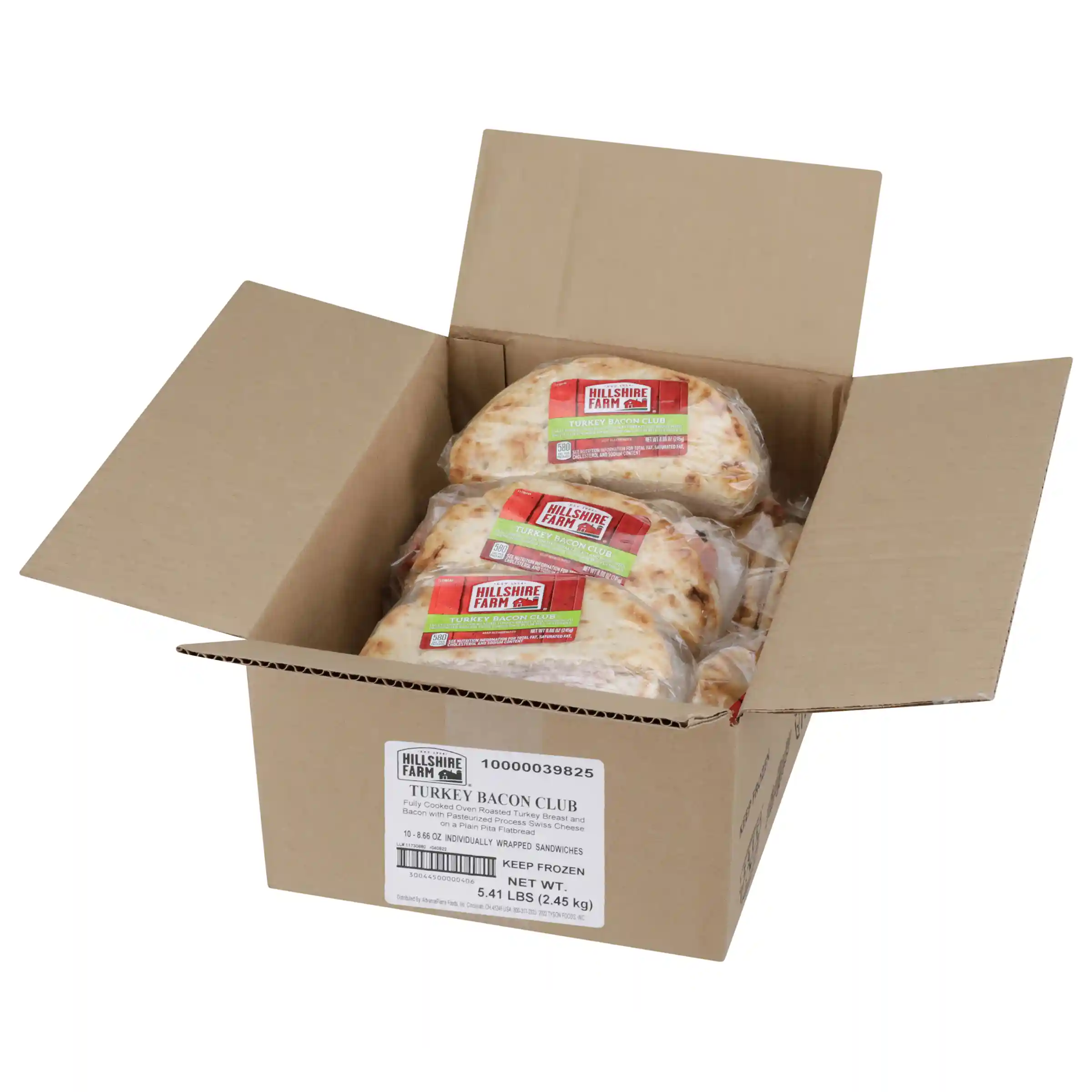 Hillshire Farm® Turkey Bacon Club Flatbread Sandwich_image_3