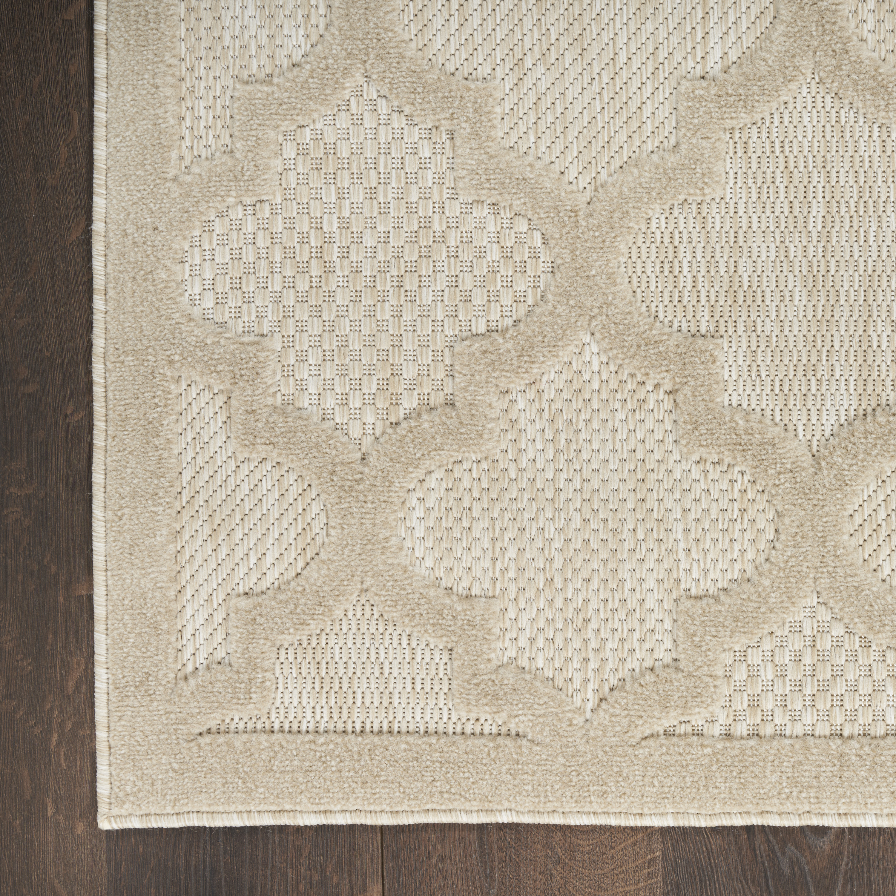 Nourison Easy Care 10' x 14' Cream Modern Rug
